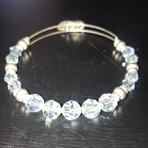 Alex and Ani icy blue Swarovski bead